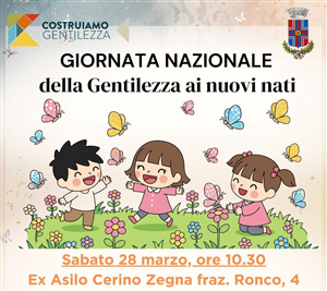 Giornata Nazionale della Gentilezza ai nuovi nati