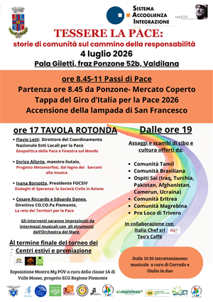 "Tessere la Pace: storie di comunità sul cammino della responsabilità"