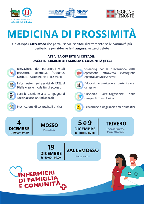 Progetto Camper IFeC e medicina di prossimità in Valdilana
