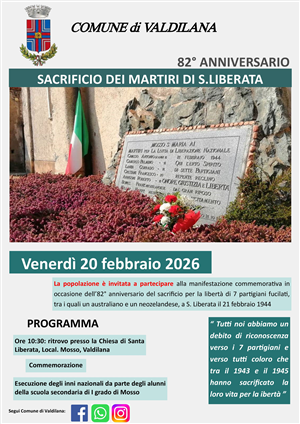 Commemorazione dell'82° Anniversario dell'Eccidio di Santa Liberata