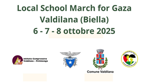 Local School March for Gaza in Valdilana